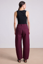Load image into Gallery viewer, Bari Crop Trouser - Black Cherry
