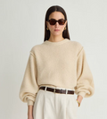 Silk Cashmere Batwing Ivory