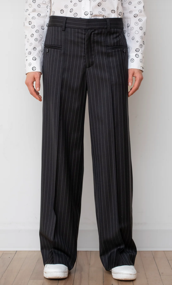 Avenue Pant Black Night Stripe