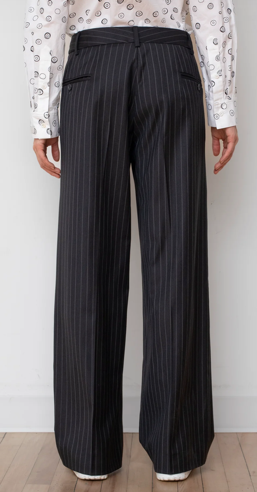 Avenue Pant Black Night Stripe