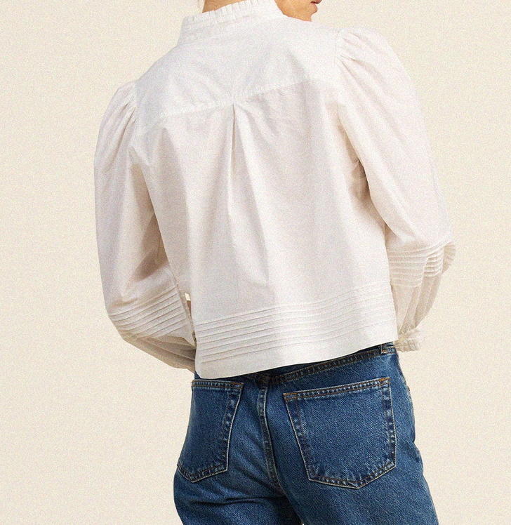 Bria Boxy Shirt White