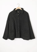 Herringbone Patch Pocket Coat Graphite