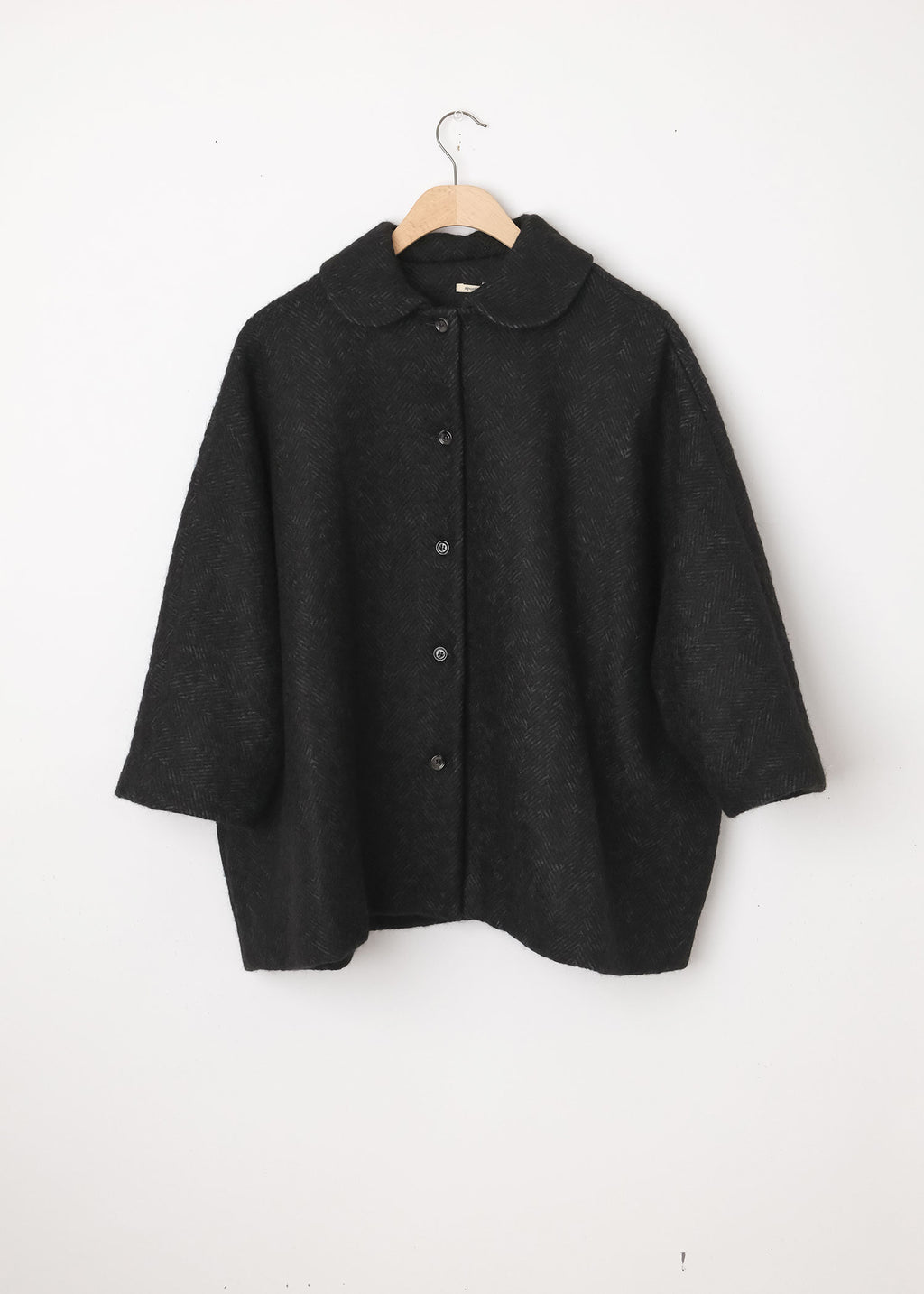 Herringbone Short Coat Night