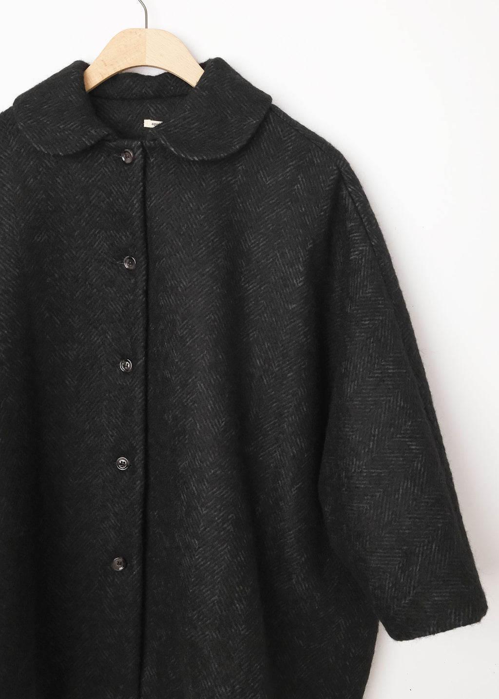 Herringbone Short Coat Night