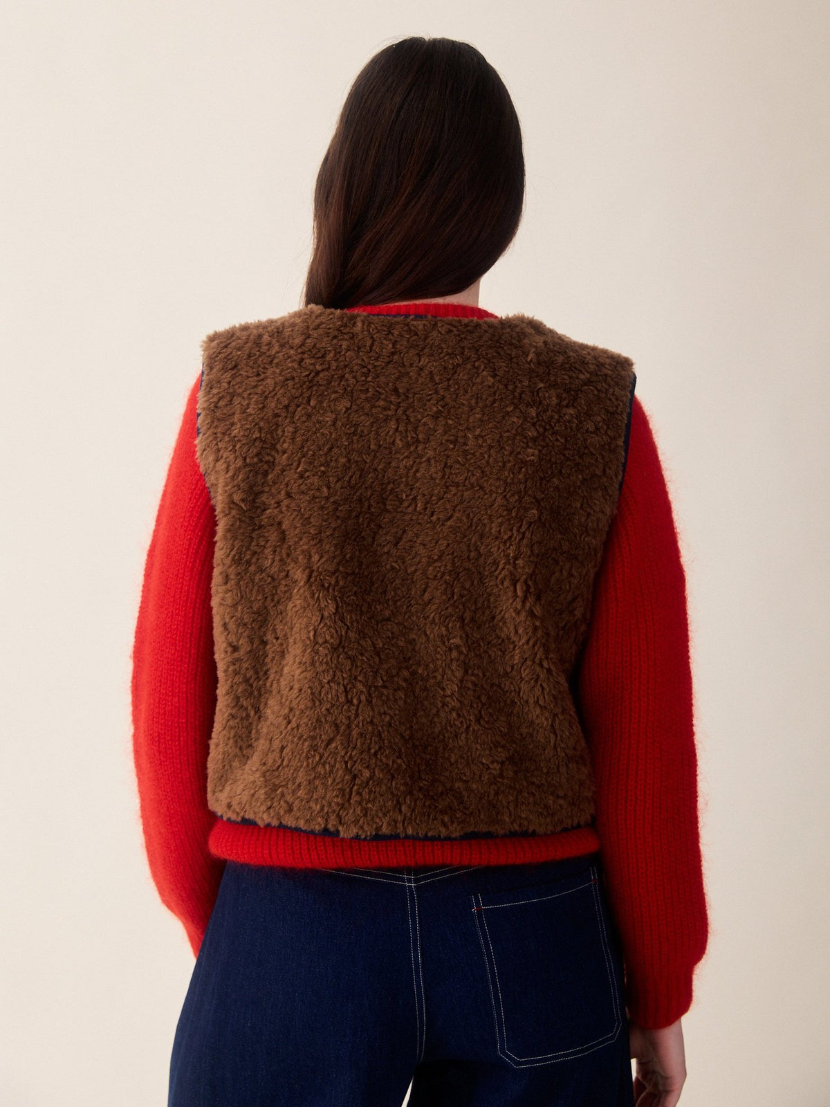 Aida Vest Brown