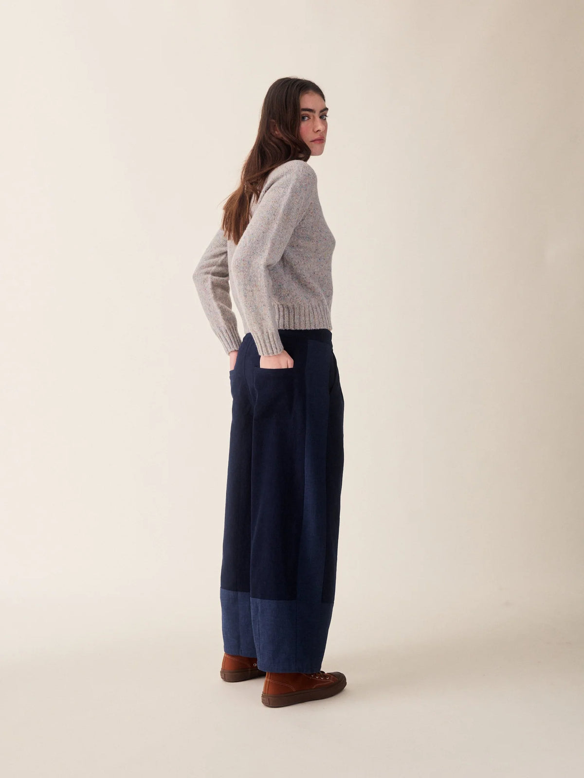 Leila Trousers Indigo Mix