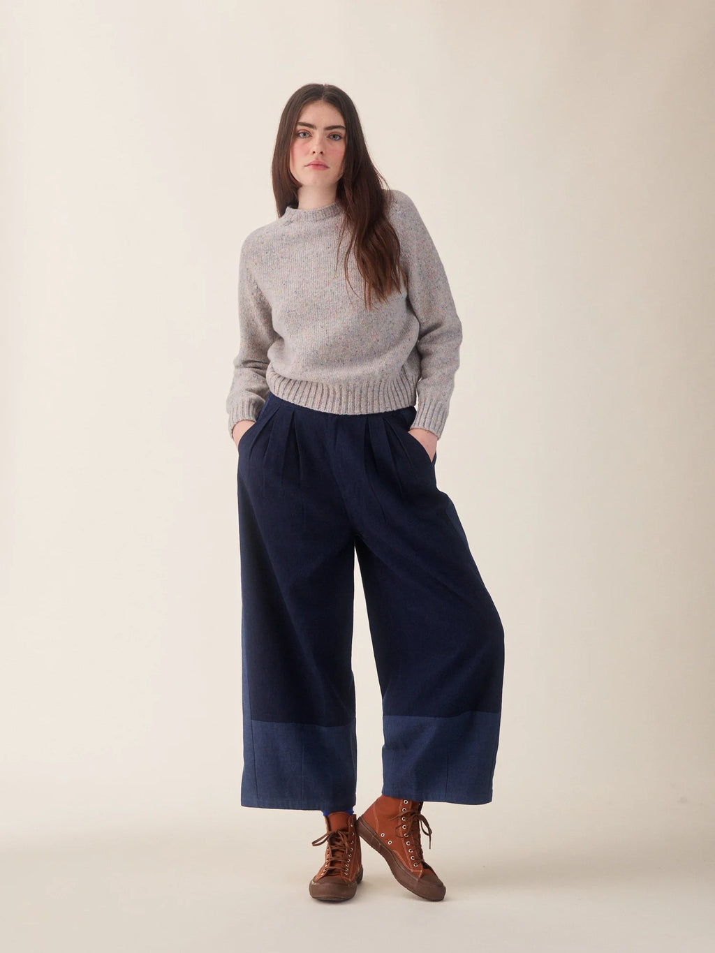Leila Trousers Indigo Mix