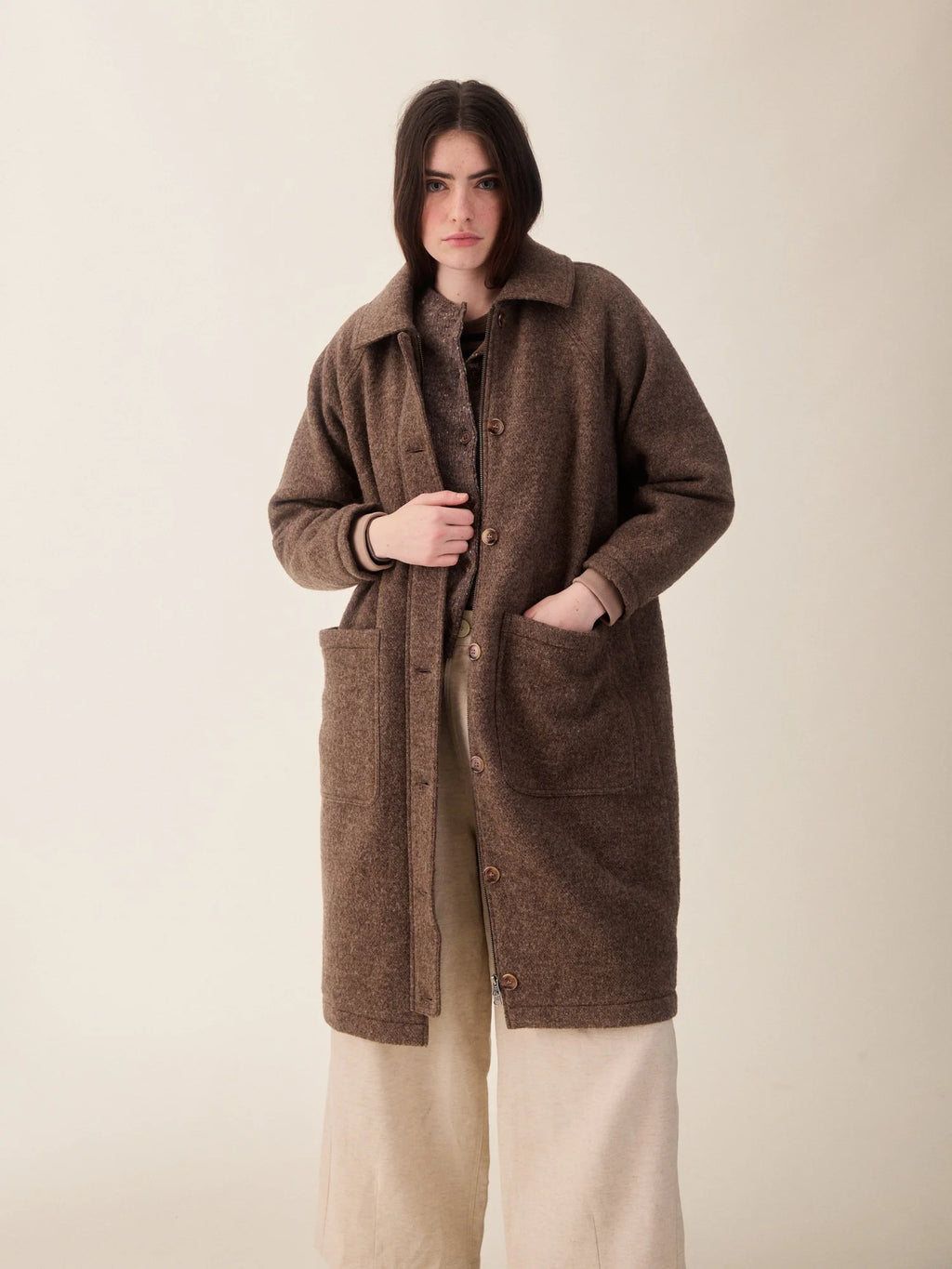 Bobby Coat Brown Marl