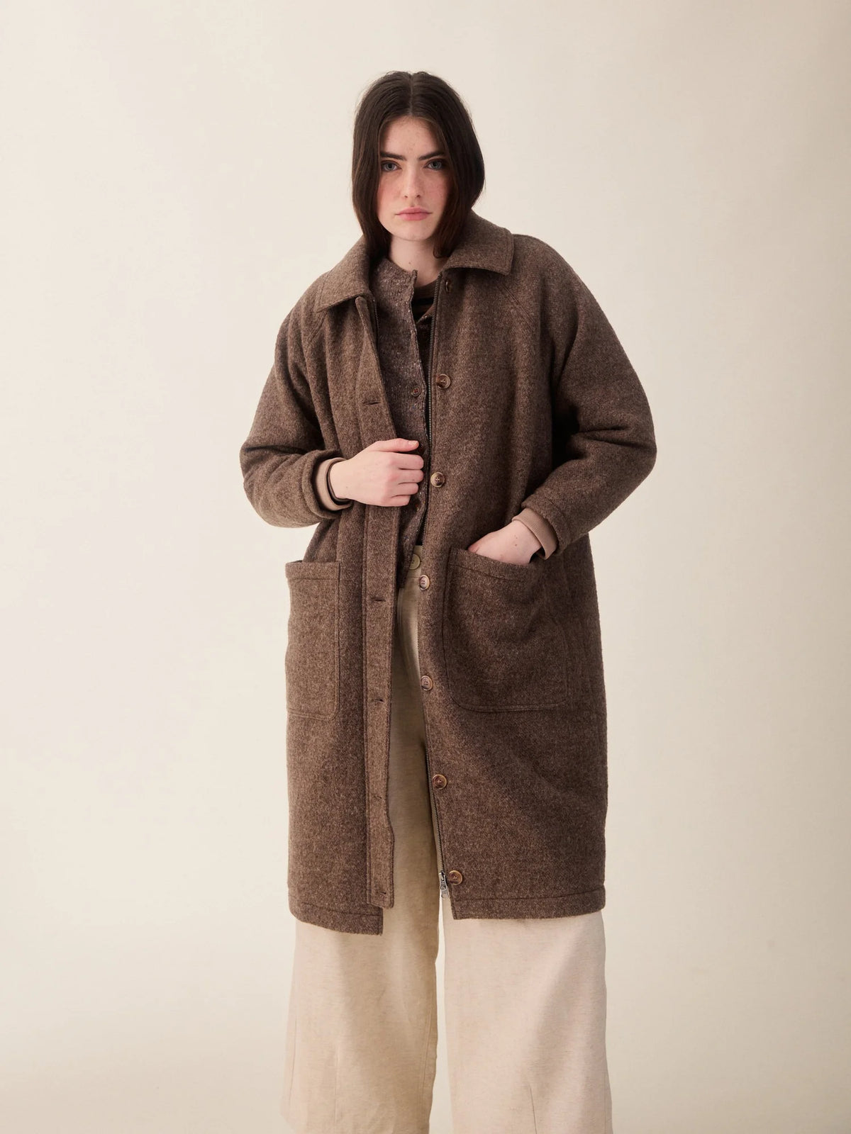 Bobby Coat Brown Marl