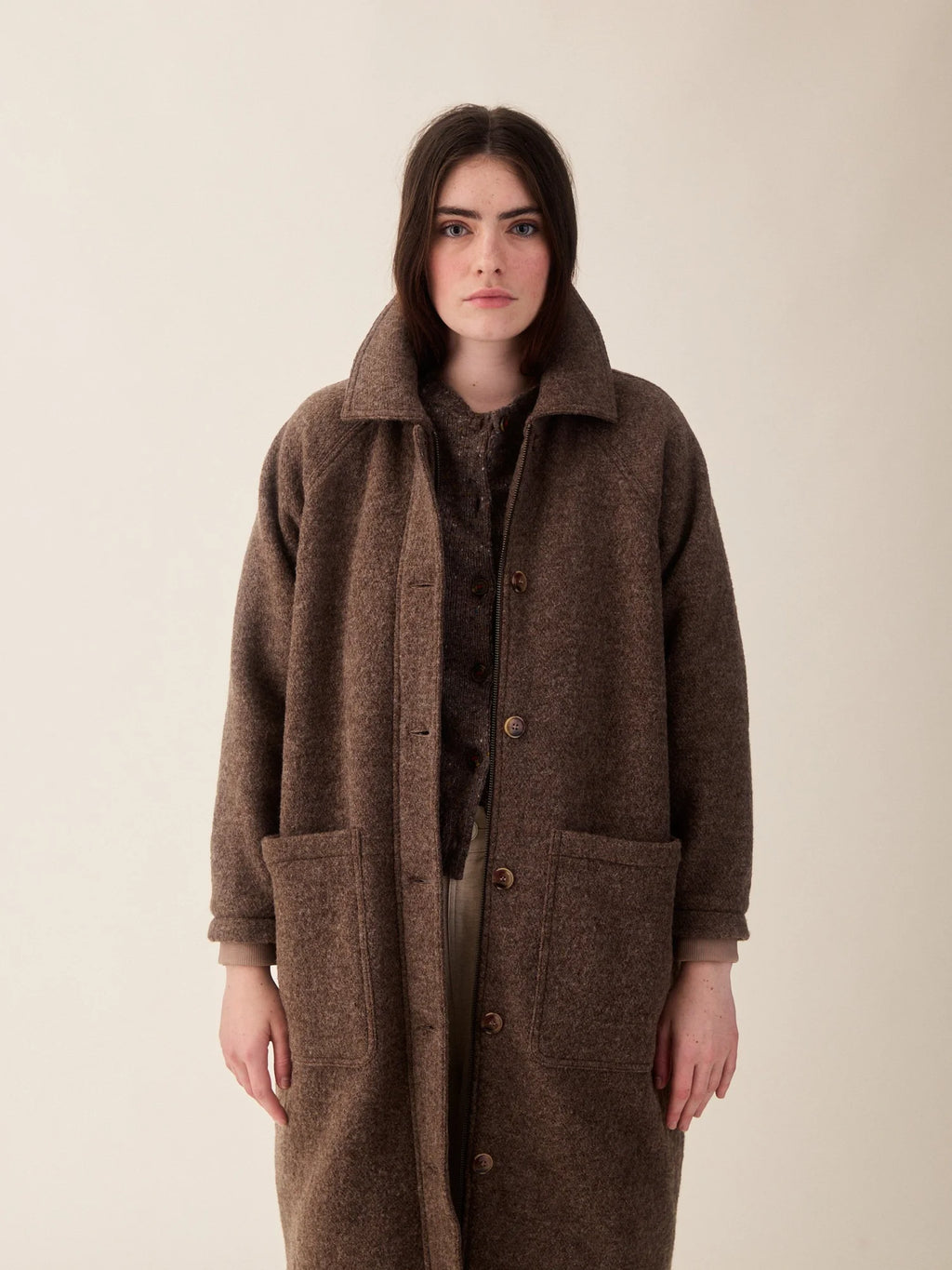 Bobby Coat Brown Marl