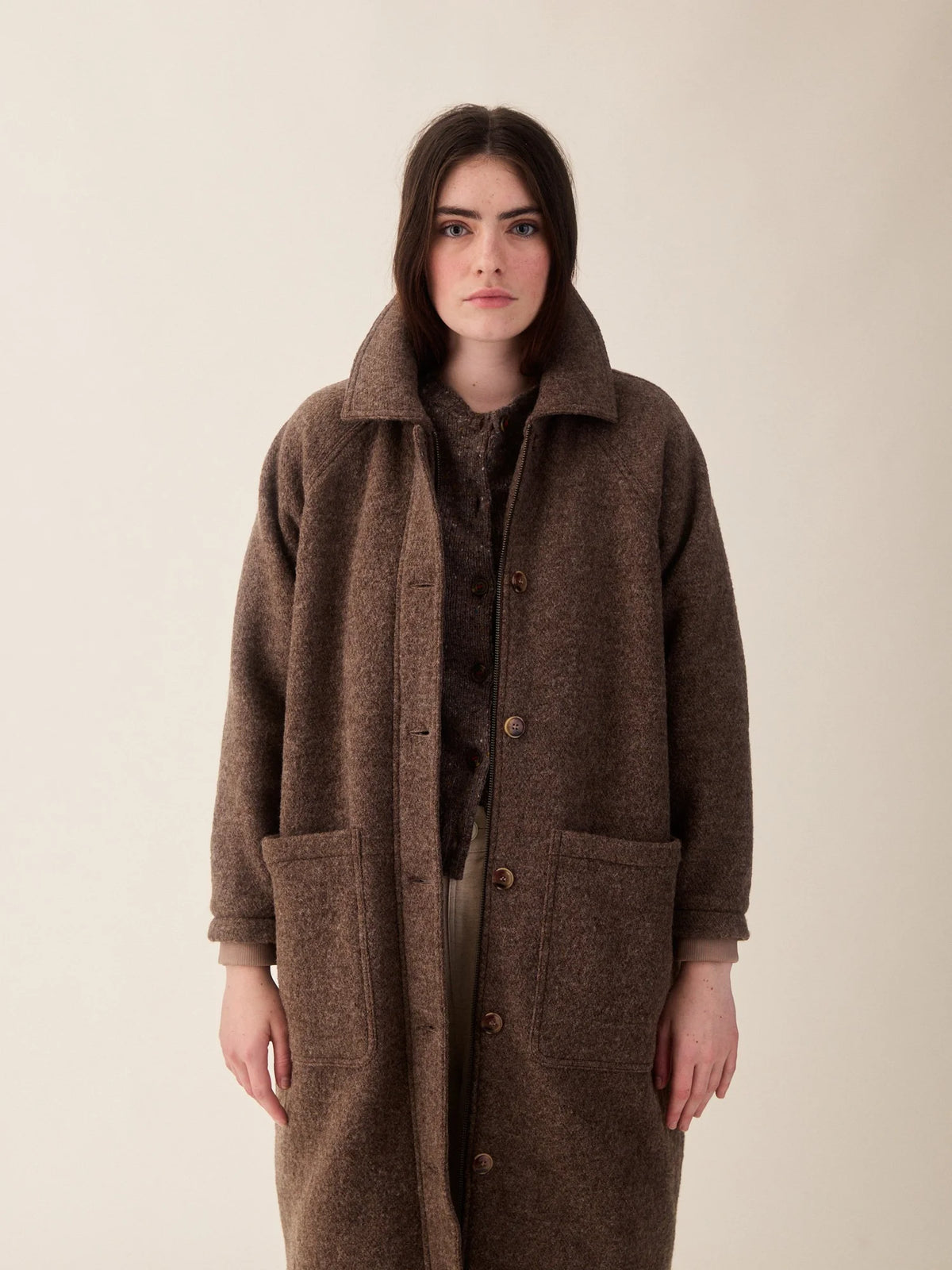 Bobby Coat Brown Marl