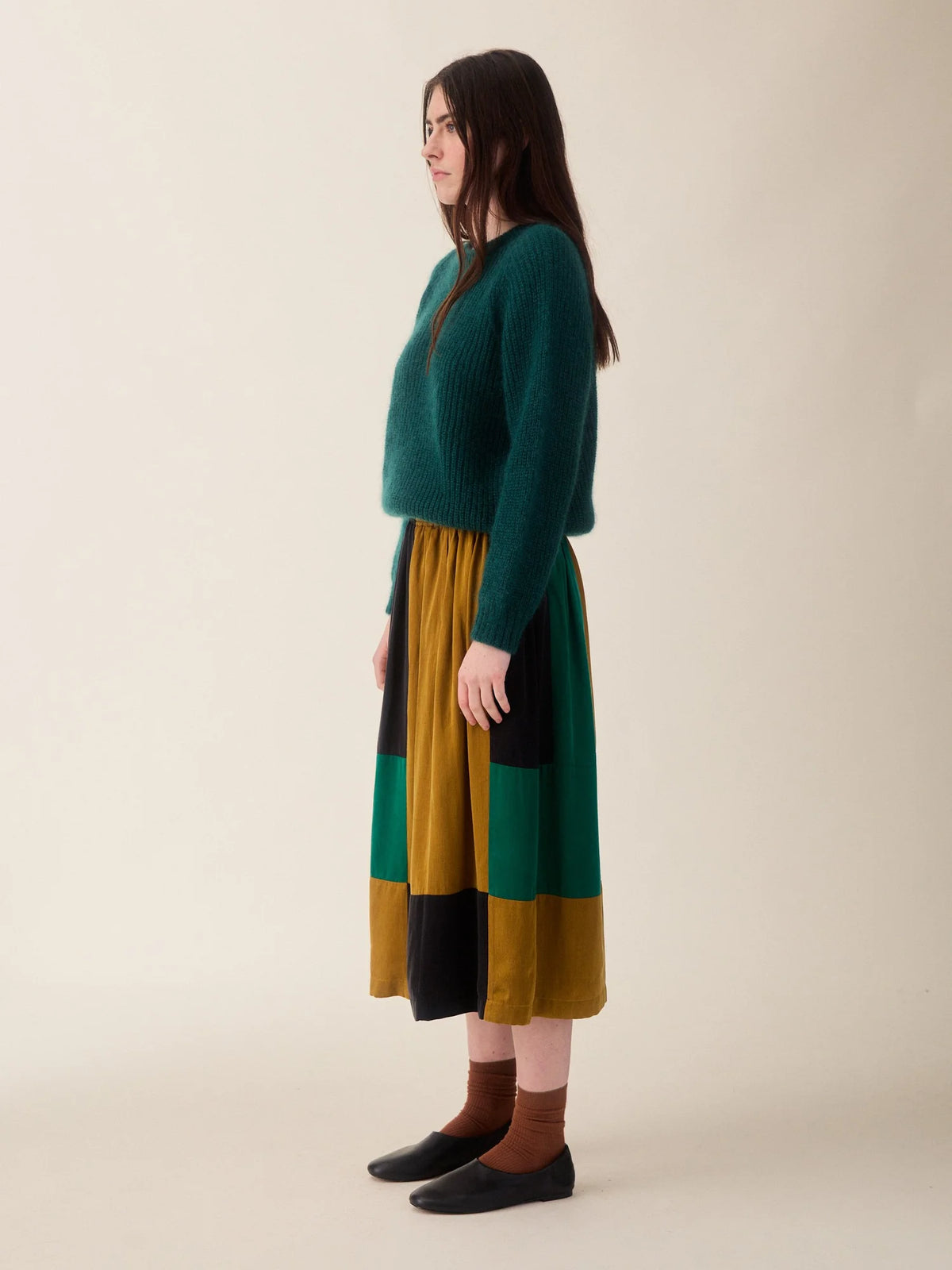 Asa Patchwork Drapey Skirt