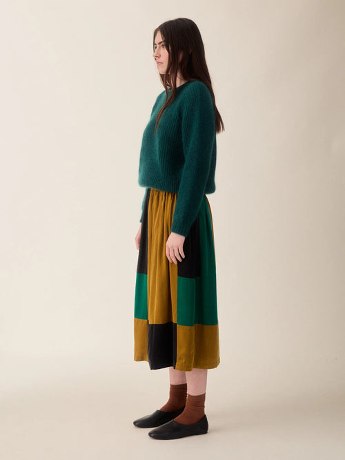 Asa Patchwork Drapey Skirt