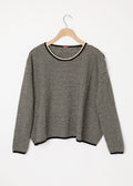 Silk Cashmere Alpaca Stripe Sweater