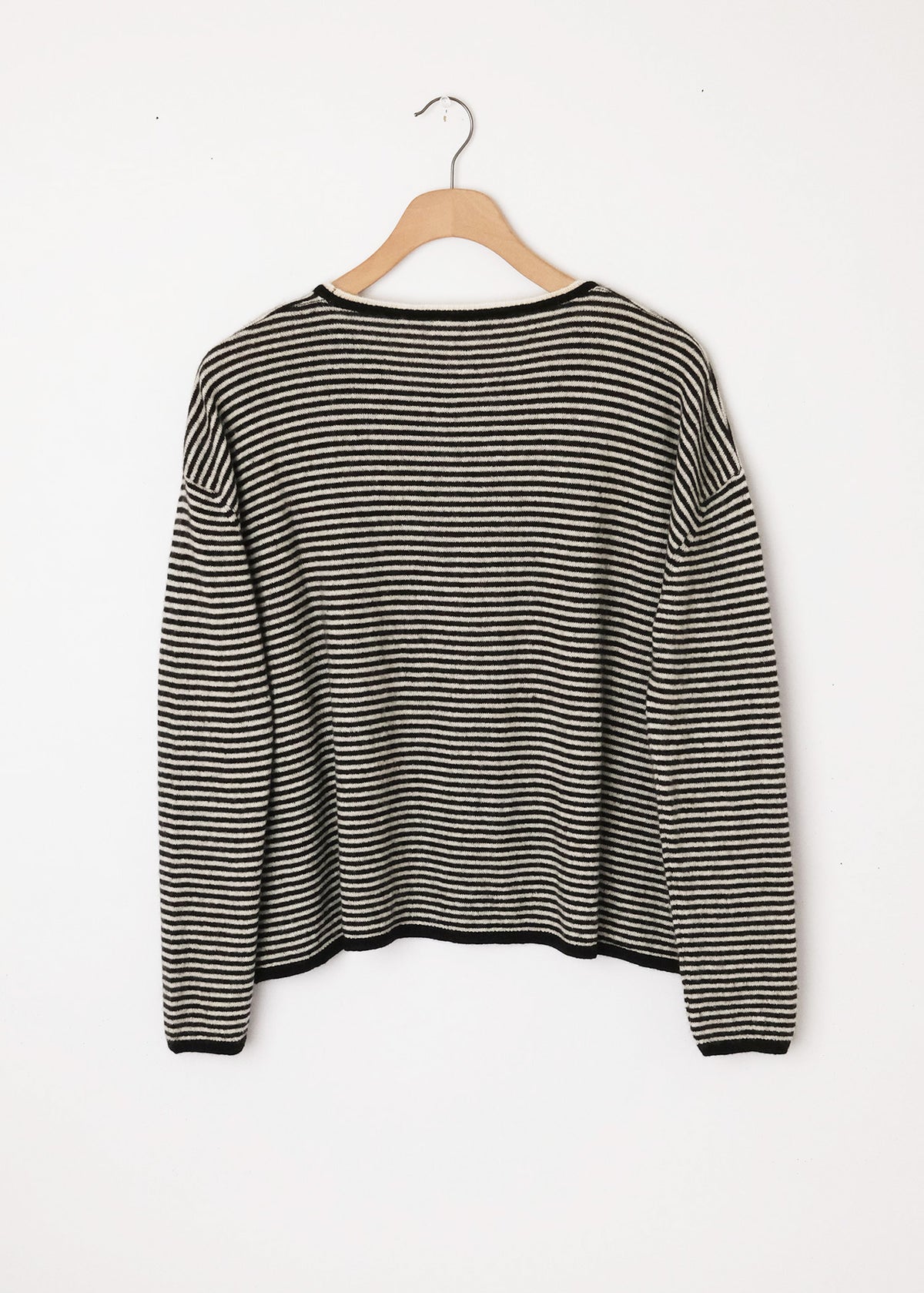 Silk Cashmere Alpaca Stripe Sweater