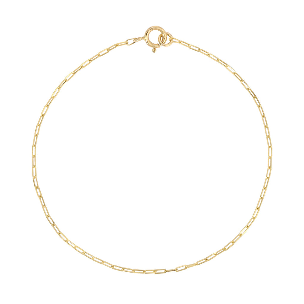 Baby Link Chain Bracelet - Gold / 6.5