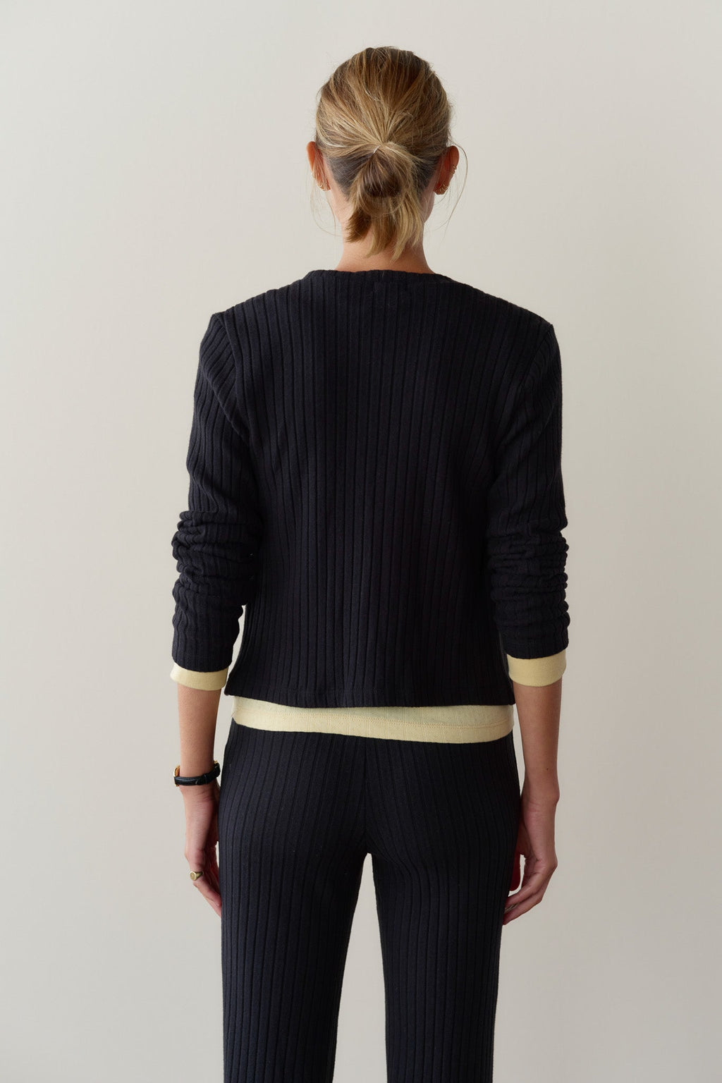 The Sweater Rib Cardi Jet