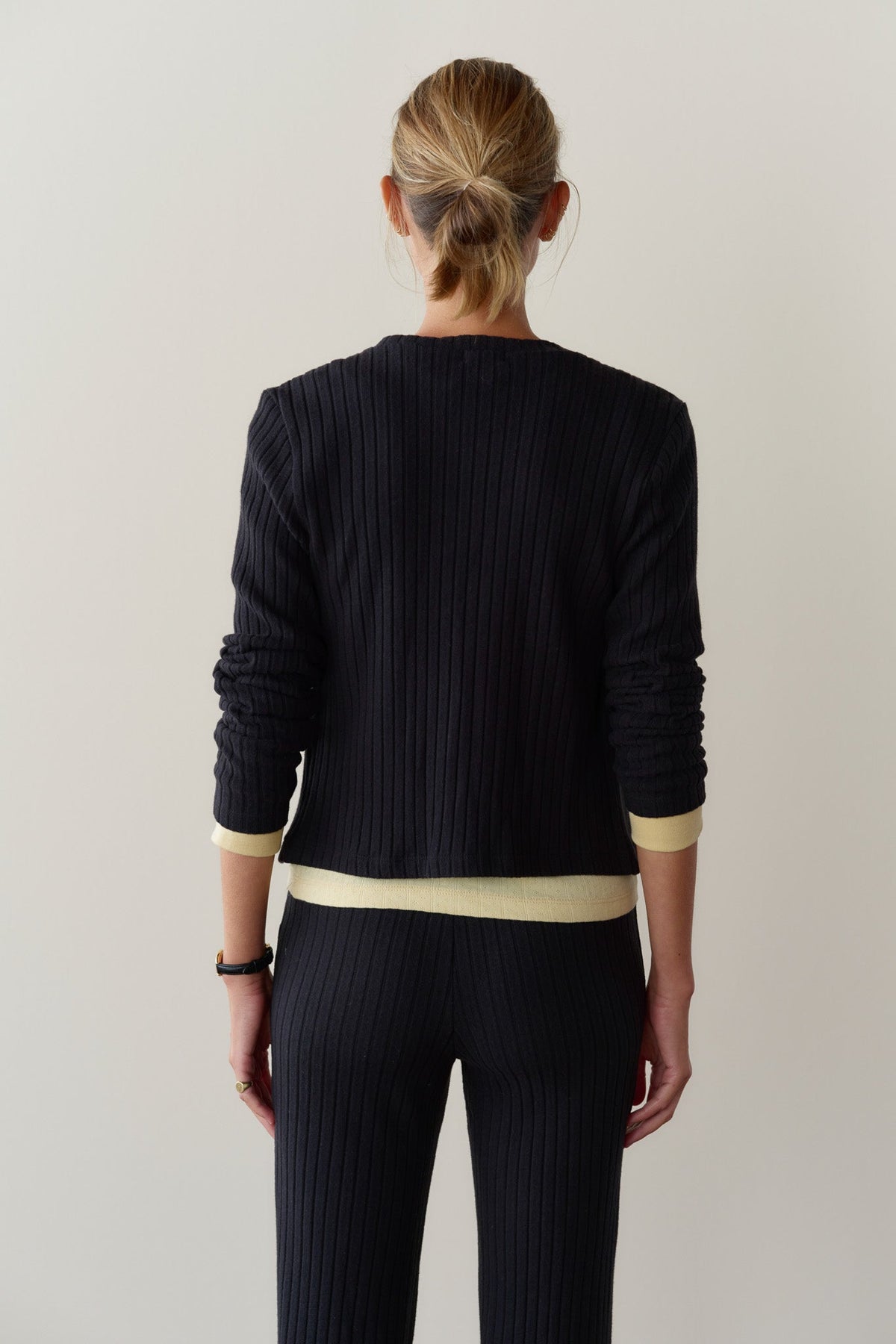 The Sweater Rib Cardi Jet