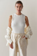 Sweater Rib Shell Creme