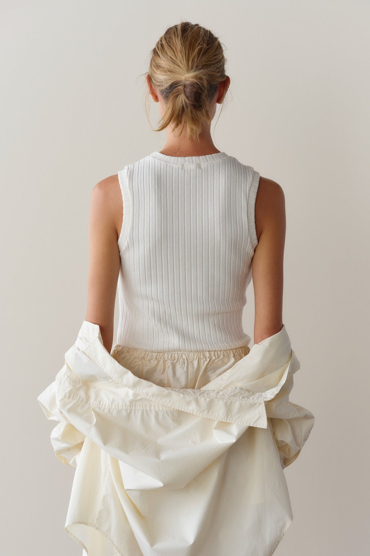 Sweater Rib Shell Creme