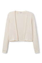 Load image into Gallery viewer, Kelsey 2x1 Sweater Rib Long Sleeve Cardigan - Sugar
