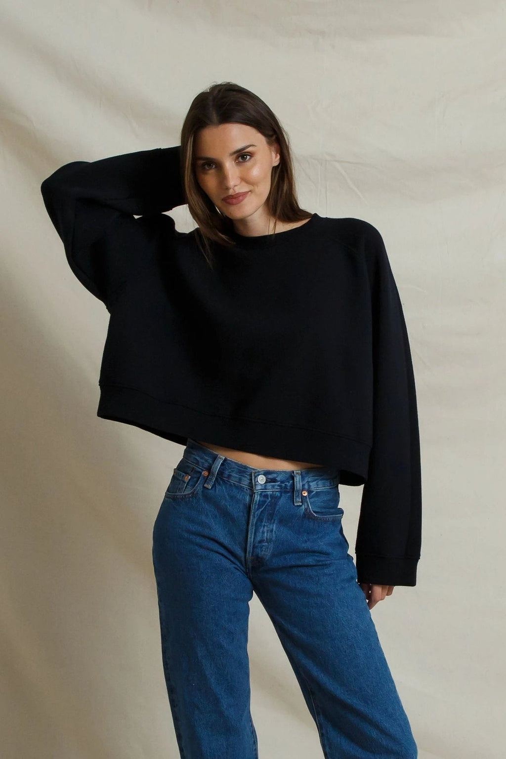Danica Brushed Sweatshirt Black