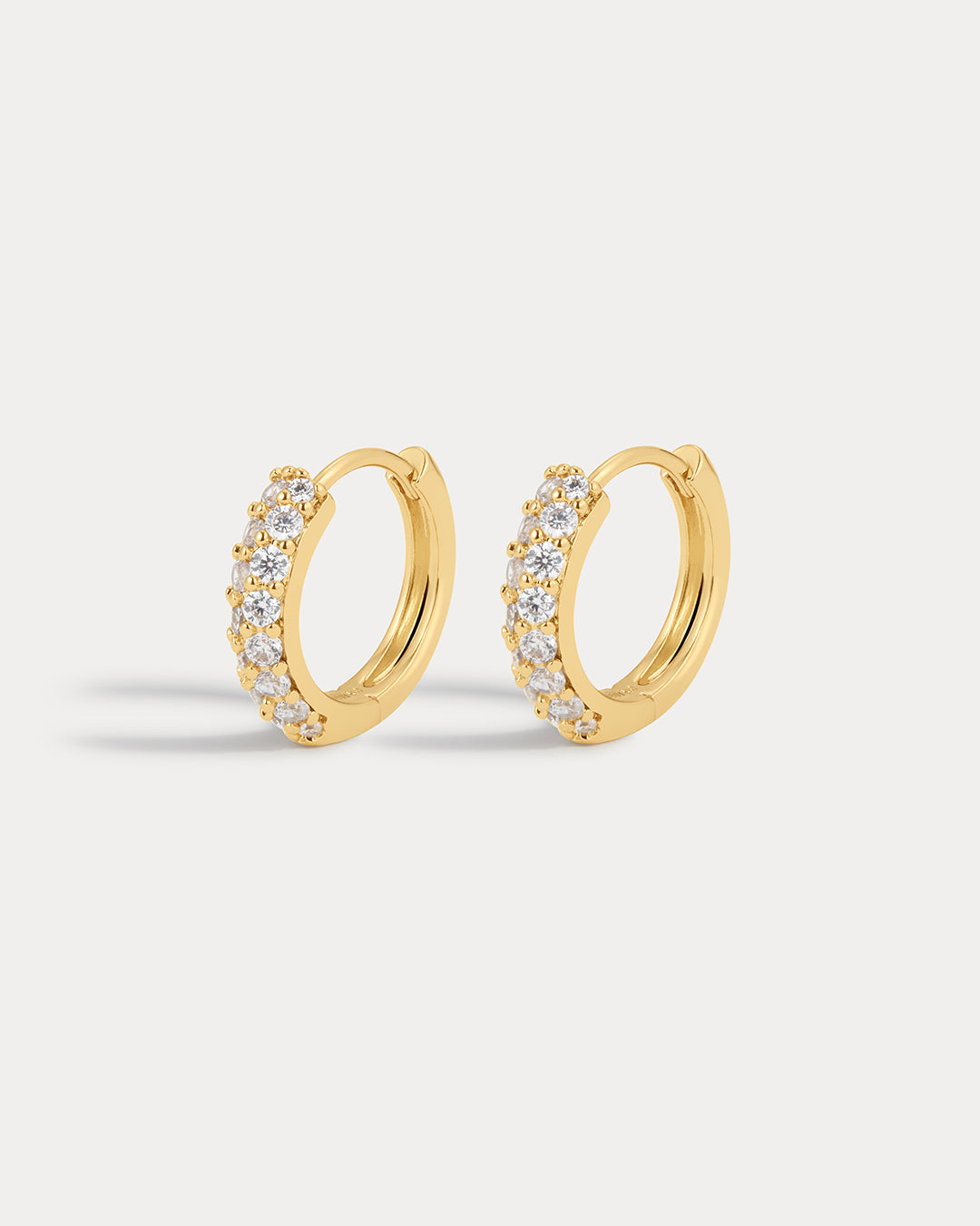 The Baby Pave Huggies - Gold