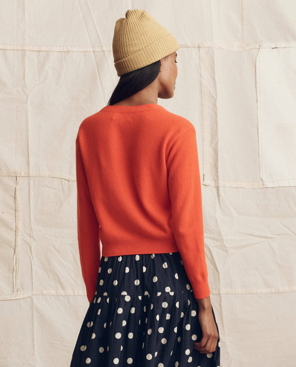 The Cashmere Tiny V Cardigan