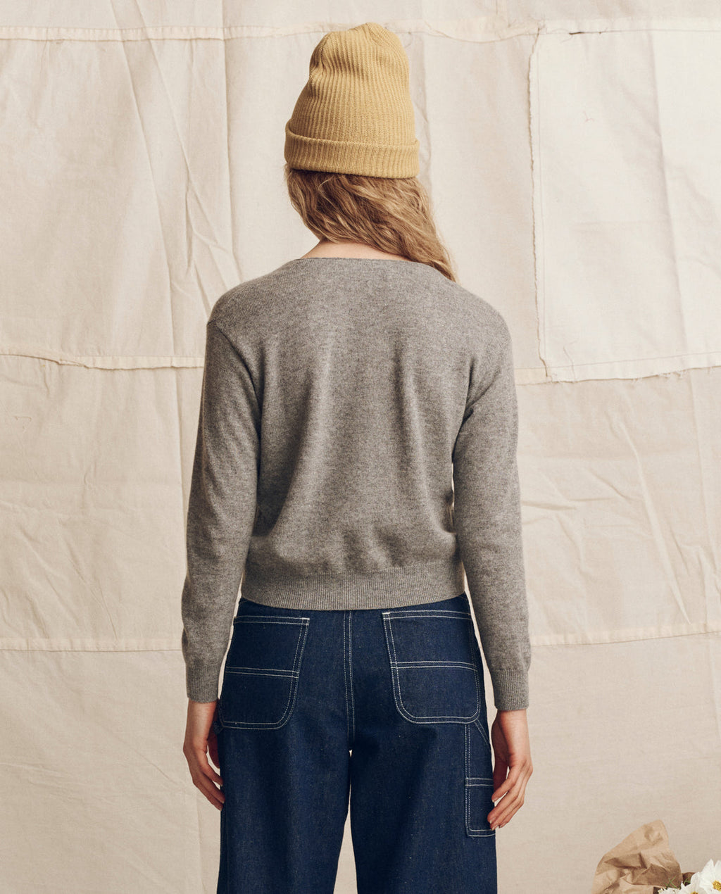 The Cashmere Tiny V Cardigan