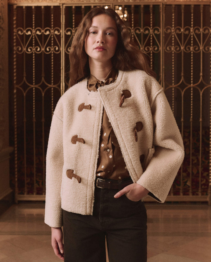 Woodside Toggle Coat Cream