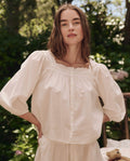 The Eyelet Button Sleep Top