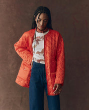 Load image into Gallery viewer, The Quilted Liner Parka - Army With Hot Orange
