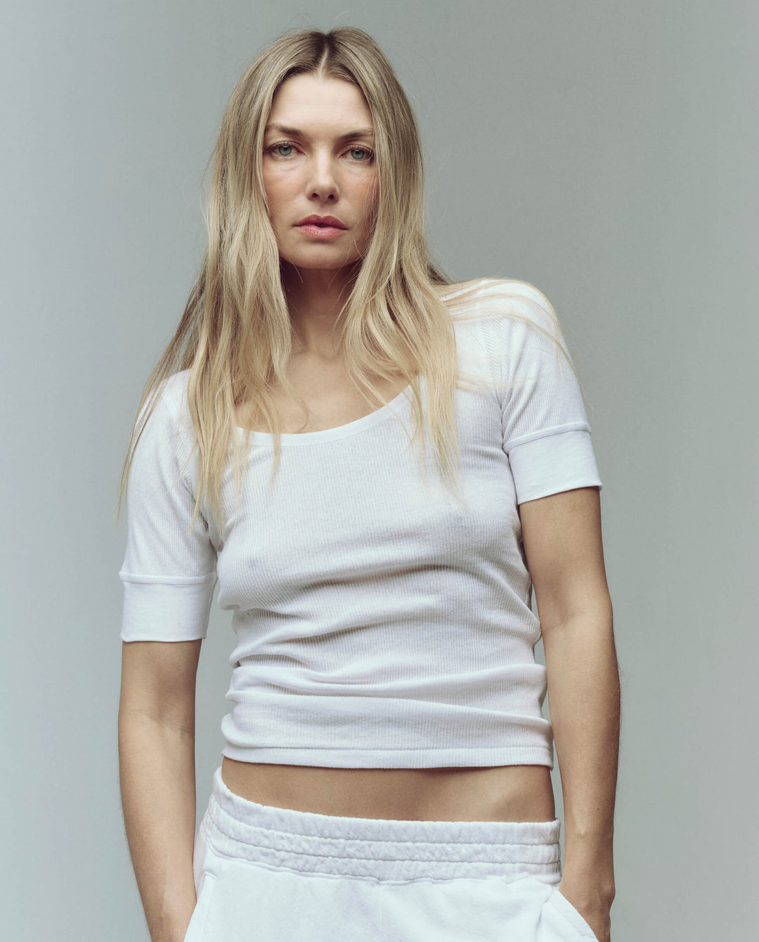 The Baby Rib Ballet Tee - True White