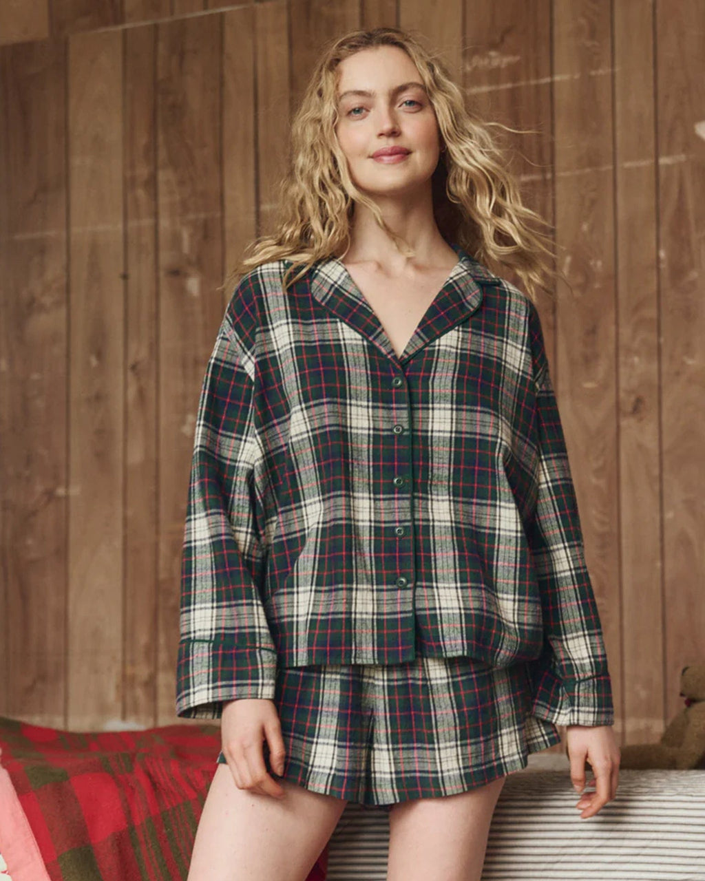 Pajama Top Lodge Plaid