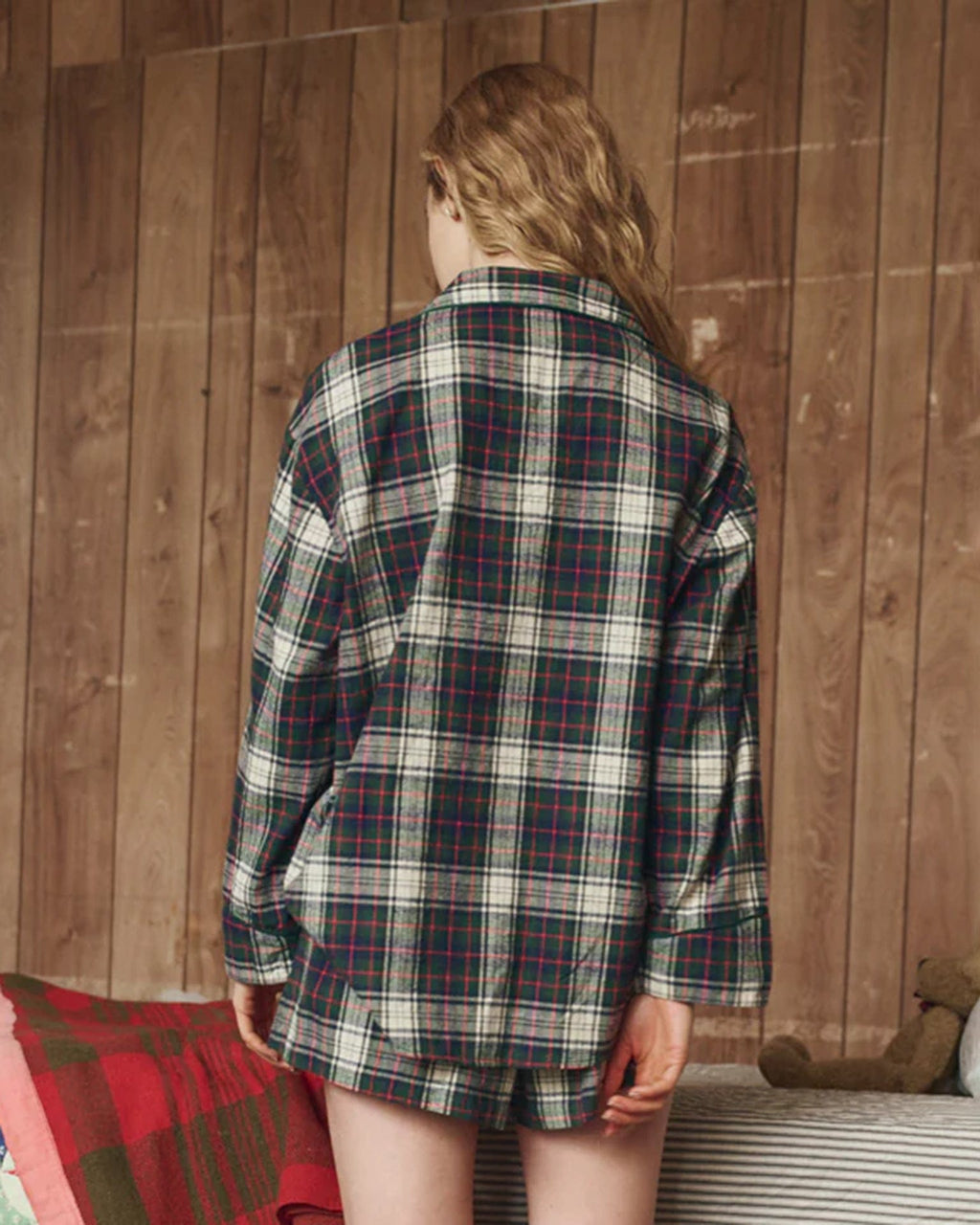 Pajama Top Lodge Plaid