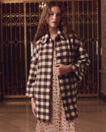 Car Coat Chocolate/Cream Check