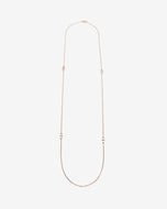 Long Gold Plated Brass Chain Necklace With Links