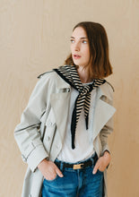 Load image into Gallery viewer, Merino Triangle Scarf Stripe

