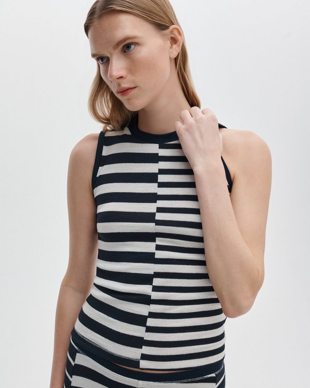 The Knit Mixed Stripe Tank