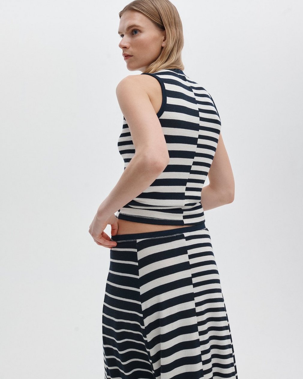 The Knit Mixed Stripe Tank