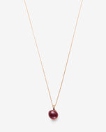 Tiny Ceramic Egg Gold Plated Brass Pendant