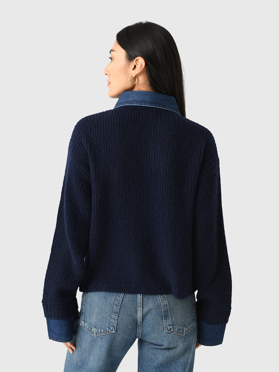 Harvey Sweater Navy/Denim