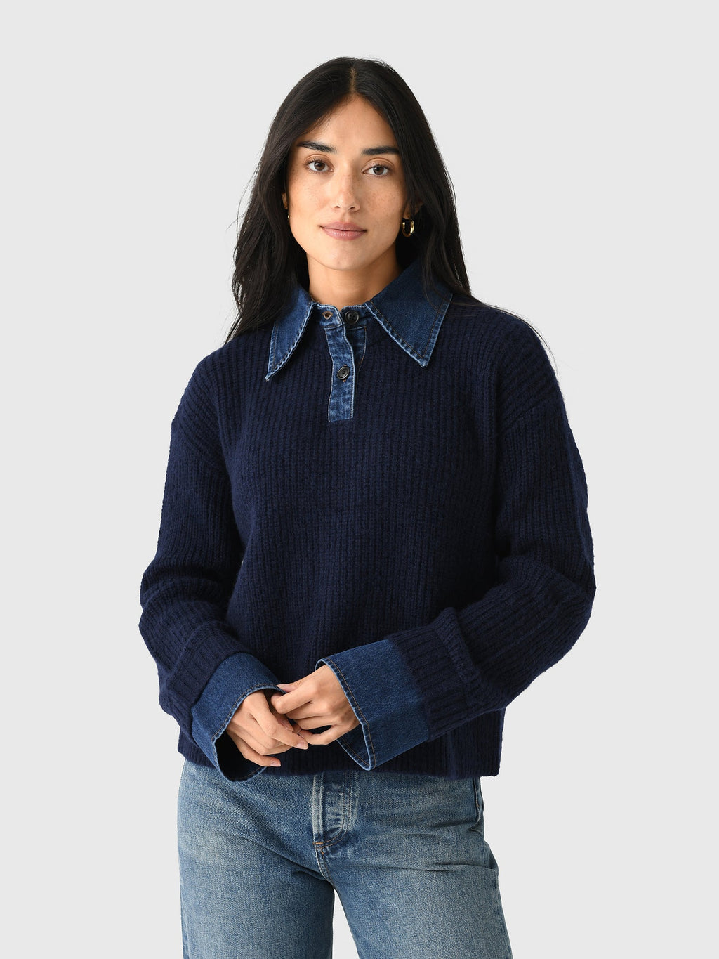 Harvey Sweater Navy/Denim
