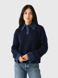 Harvey Sweater Navy/Denim