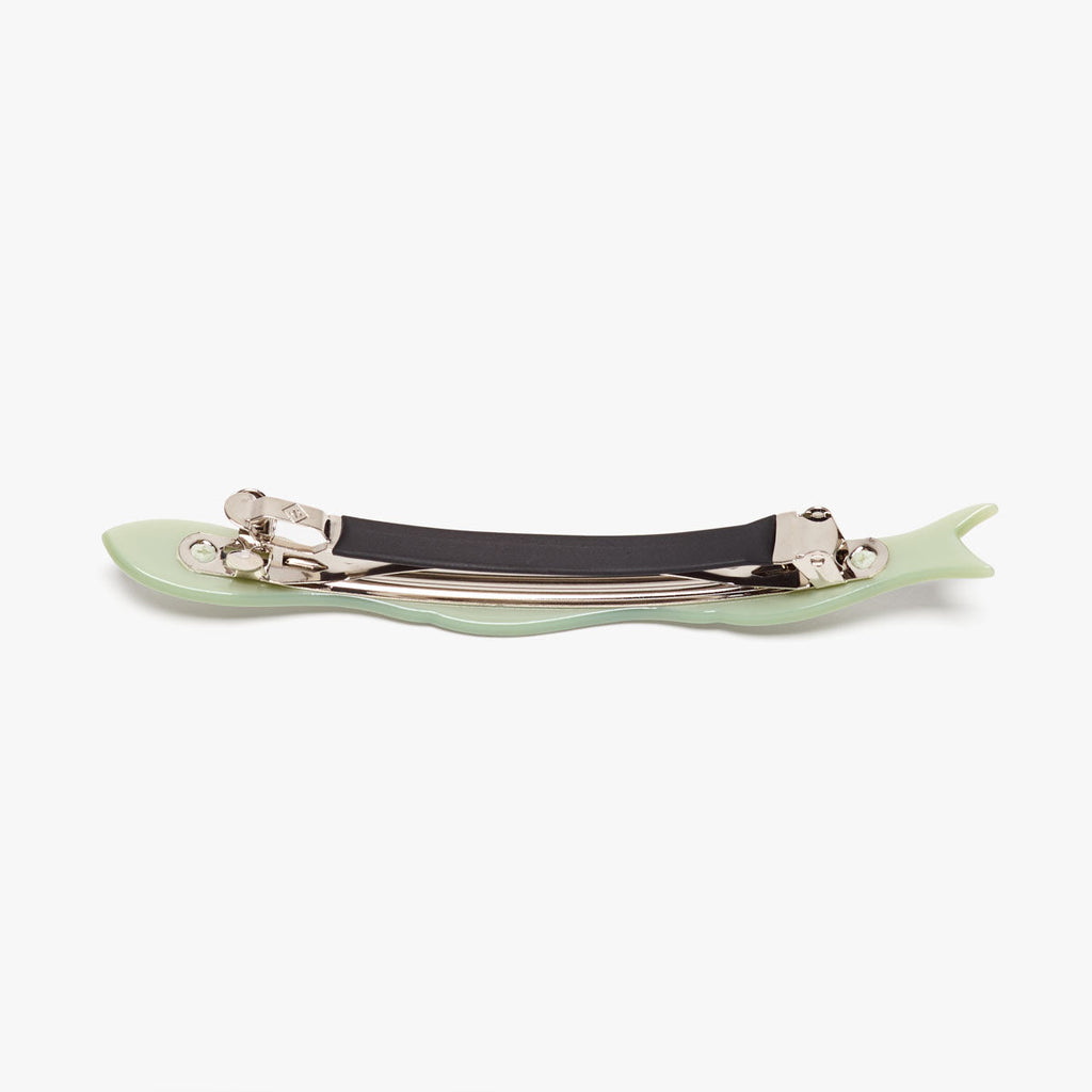 Jade Fish Barrette Clip Green
