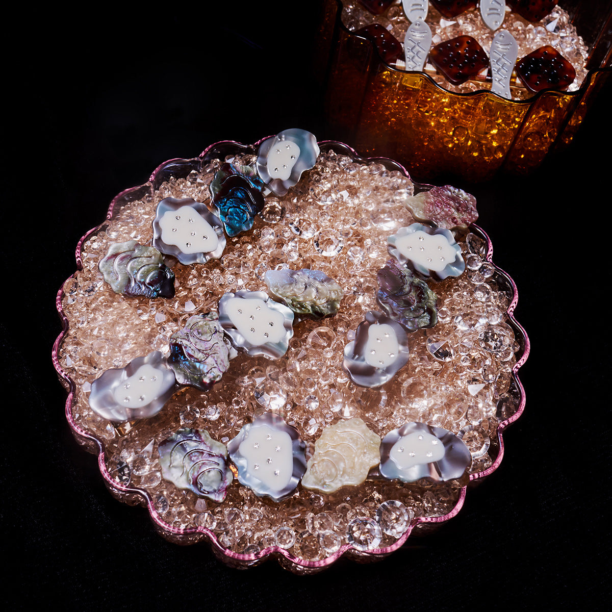 Oyster Clip Rhinestone Foodie