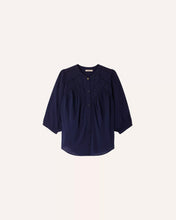 Load image into Gallery viewer, Savi Puff Sleeve Blouse - Indigo
