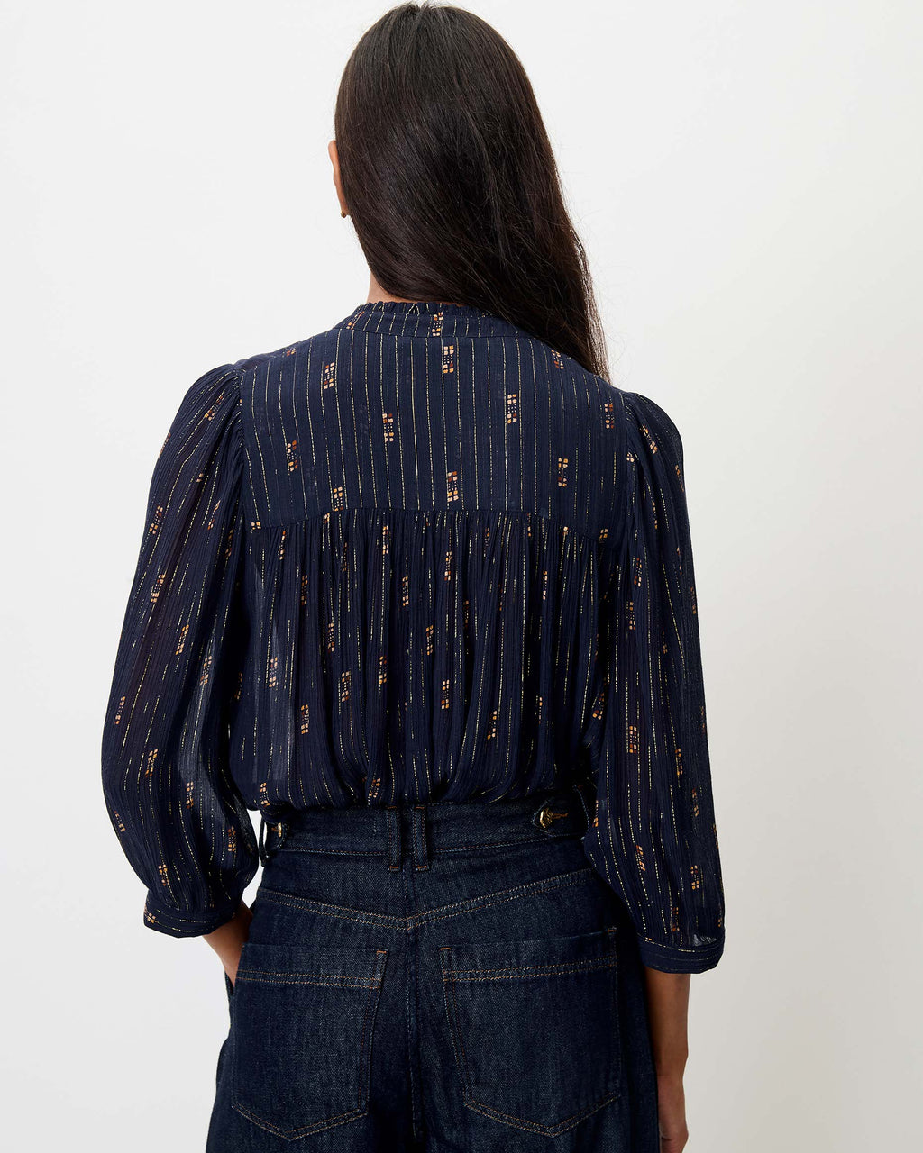 Lylee Blouse Navy Domiu