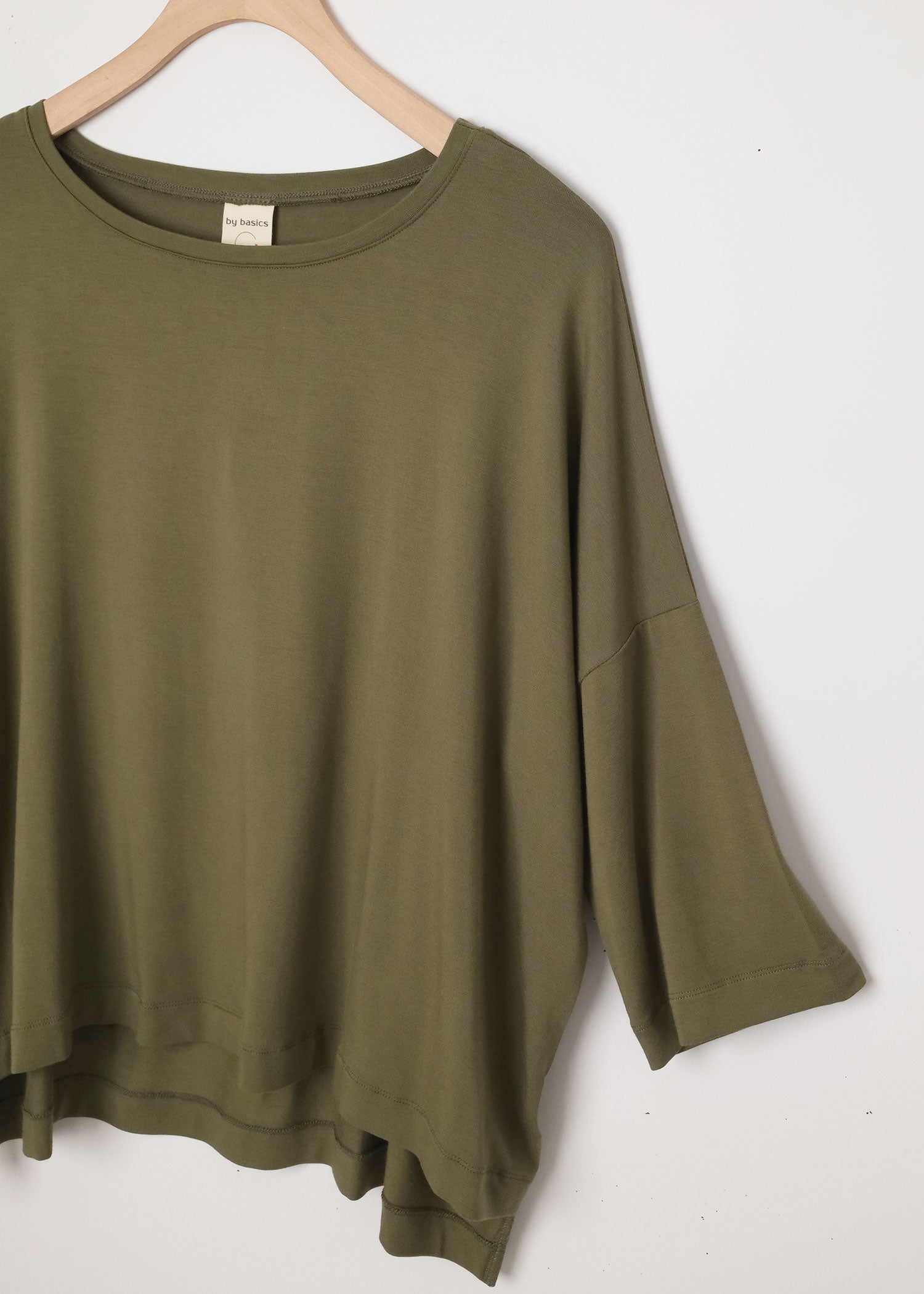 Wide Shirt 3/4 Capers