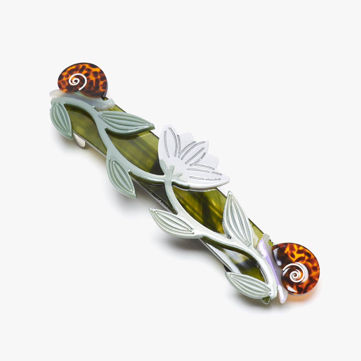 Broceliande Barrette Lotus Snails